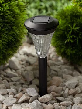 Б0007507 SL-PL31 ЭРА Садовый светильник на солнечной батарее, пластик, черный, 31 см (48/864)  - фотография 6
