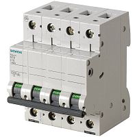 5SL4610-8 Автоматический выключатель Siemens SENTRON 3P+N 10А (D) 10кА, 5SL4610-8