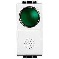 N4038V Выключатель 1-клавишный кнопочный BTicino LIVING LIGHT, скрытый монтаж, белый, N4038V