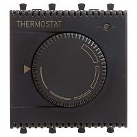 4412162 Термостат для теплых полов DKC AVANTI, в кабель-канал монтаж, черный матовый, 4412162