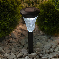 Б0007507 SL-PL31 ЭРА Садовый светильник на солнечной батарее, пластик, черный, 31 см (48/864)