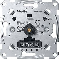 MTN5137-0000 Механизм поворотного светорегулятора Schneider Electric коллекции Merten, 630 Вт, скрытый монтаж, MTN5137-0000