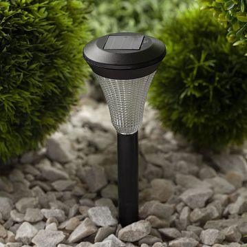 Б0007507 SL-PL31 ЭРА Садовый светильник на солнечной батарее, пластик, черный, 31 см (48/864)  - фотография 5