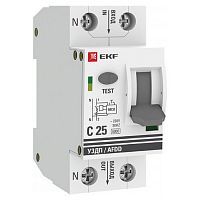 afdd-2-25C-pro Устройство защиты от дугового пробоя (УЗДП) с автоматическим выключателем 1P+N 25А (C) 6кА EKF PROxima