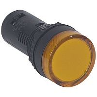 024134 Моноблочная сигнальная лампа ∅ 22,3 - Osmoz - с подсветкой - со встроенным светодиодом - IP 66 - жёлтый - 130 B~