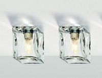 353400 встраиваемый светильник, цвет стекла - прозрачный, цвет арматуры - алюминий, 1x60w G9