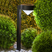 Б0007511 SL-PL42-DMD ЭРА Садовый светильник на солнечной батарее, пластик, черный, 42 см (24/672)