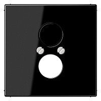 LS962SW Накладка на аудиорозетку Jung LS 990, скрытый монтаж, черный, LS962SW