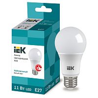 LLE-A60-11-230-40-E27 Лампа LED A60 шар 11Вт 230В 4000К E27 IEK