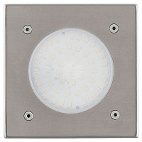 93481 93481 Уличный светодиодный светильник встраиваемый LAMEDO, 1х2,5W(LED), 100х100, ET65, IP67, нерж. с