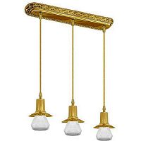 FD1075SOB MILANO Светильник потолочный подвесной c тремя лампами без плафонов MILANO, Bright Gold