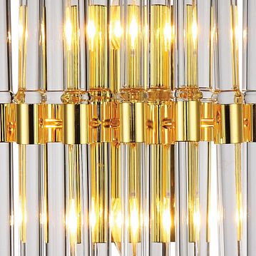 2205-2W Celebratio настенный светильник D175*W315*H340, 2*E14*40W, excluded; металлический каркас золотого цвета, декор из стеклянных трубочек разной длины, 2205-2W  - фотография 2