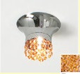 KIOCCIA/PL/L/A встроенный светильник, подвески - Sw янтарные, цвет арматуры - хром, 1x35W GU 10