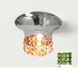 KIOCCIAPL/L/G встроенный светильник, подвески - Sw светло-зеленые, цвет арматуры - хром, 1x35W GU 10