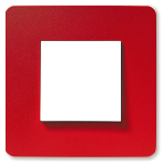 Unica Studio Color красный выключатель