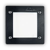 096582 LETI SQUARE FI1, встраиваемый светильник, цвет арматуры - черный, 1 x 3W LED (GX53), 096582