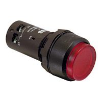 1SFA619103R1341 Кнопка с подсветкой CP4-13R-01 красная 220В AC/DC с выступающей клавишей с фиксацией 1НЗ