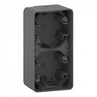 MUR37912 MUREVA S, 2-х ПОСТОВОЙ БОКС для накл. вертик. монтажа, АНТРАЦИТ, IP55 MUR37912 MUREVA S, 2-х ПОСТОВОЙ БОКС для накл. вертик. монтажа, АНТРАЦИТ, IP55