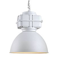 LSP-9827 MONSEY Подвесной светильник, цвет основания - белый, плафон - металл (цвет - белый), 1x60W E27