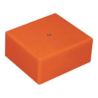 46131HF MB75 Коробка огн. E110, о/п 75х75х40мм, с гладкими стенками, без галогена, IP41, 5P, (1,5-4 мм2), цвет оранж. Экопласт