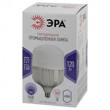 Б0049104 Лампа светодиодная ЭРА STD LED POWER T160-120W-6500-E27/E40 Е27 / Е40 120 Вт колокол холодный дневной свет  - фотография 2