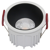 DL043-01-15W3K-RD-WB Downlight Alfa LED Встраиваемый светильник, цвет: Бело-черный 15W