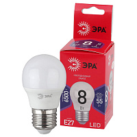 Б0045359 Лампочка светодиодная ЭРА RED LINE LED P45-8W-865-E27 R E27 / Е27 8Вт шар холодный дневной свет