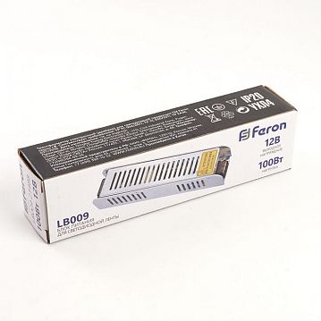 21488 Трансформатор электронный для светодиодной ленты 100W 12V (драйвер), LB009  - фотография 6