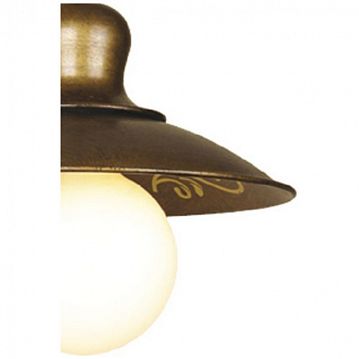 1214-1W Magrib настенный светильник D280*W225*H170, 1*E27*60W, excluded; золотисто- коричневый окрашенный металл, золотой декор на внутренней стороне плафона, 1214-1W  - фотография 3