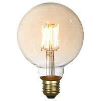 GF-L-2106 EDISSON Лампочки, цвет основания - бронзовый, плафон - стекло (цвет - янтарный), 1x6W E27