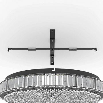 390249 390249 Потолочный светильник диммируемый BALPARDA, 4X5,6W (LED), 4X7,5W (LED), Ø605, сталь, черный /  - фотография 3