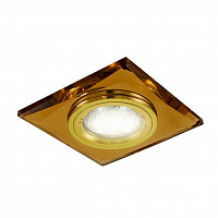 SQ0359-0045 Светильник встраиваемый СВ 03-02 MR16 50Вт G5.3 коричневый/золото TDM