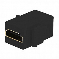 FD-210HD-M Розетка HDMI FEDE FEDE МЕХАНИЗМЫ И НАКЛАДКИ, скрытый монтаж, черный, FD-210HD-M