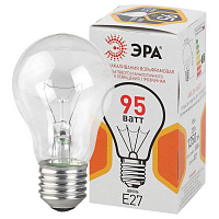 Б0039124 Лампочка ЭРА A50 95Вт Е27 / E27 230В груша прозрачная цветная упаковка