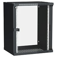 LWE5-15U64-GF ITK Шкаф LINEA WE 15U 600x450мм дверь стекло черный