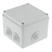00821 Коробка распаячная герметичная с вводами IP55 100х100х80мм ШхВхГ