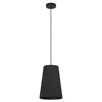 390132 390132 Подвесной светильник (люстра) PETROSA, 1X40W (E27), Ø280, сталь, черный / текстиль, черный
