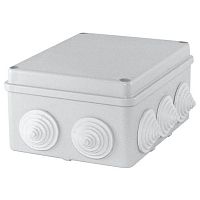 SQ1401-1241 Распаячная коробка ОП 150х110х70мм, крышка, IP44, 10 гермовводов, инд. штрихкод, TDM