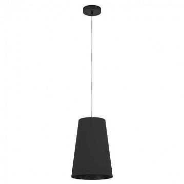 390132 390132 Подвесной светильник (люстра) PETROSA, 1X40W (E27), Ø280, сталь, черный / текстиль, черный