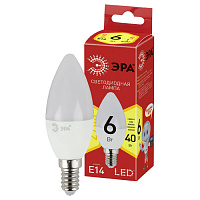 Б0052383 Лампочка светодиодная ЭРА RED LINE LED B35-6W-827-E14 R Е14 / E14 6 Вт свеча теплый белый свет