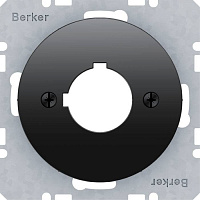 14322045 Накладка на таймер Berker, скрытый монтаж, черный блестящий, 14322045