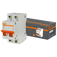 SQ0218-0011 Автоматический выключатель TDM Electric ВА47-63 2P 16А (C) 4.5кА, SQ0218-0011