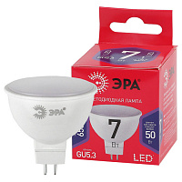 Б0045351 Лампочка светодиодная ЭРА RED LINE LED MR16-7W-865-GU5.3 R GU5.3 7 Вт софит холодный дневной свет
