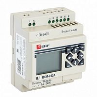 ILR-10DR-230A Программируемое реле 10 в/в с диспл. 230В PRO-Relay EKF