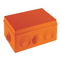 43236HF JBS210 Коробка огн. E110, о/п 210х150х100мм, без галогена,8 вых., IP55, 9P, (1,5-6 мм2), цвет оранж. Экопласт
