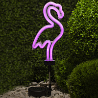Б0044238 ERASF012-30 ЭРА Садовый неоновый светильник Фламинго на солнечной батарее (12/288)
