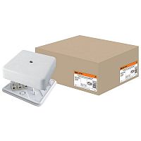 SQ1401-0208 Коробка распаячная КР 100х100х29 ОП с клем. колодкой белая IP40 TDM