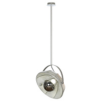LSP-0557-C160 KLAMATH Потолочный светильник, цвет основания - серый, плафон - ткань (цвет - белый), 1x40W E27
