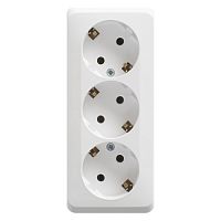 PA16-011B Розетка трехместная Schneider Electric ЭТЮД, открытый монтаж, с заземлением, белый, PA16-011B PA16-011B Розетка трехместная Schneider Electric ЭТЮД, открытый монтаж, с заземлением, белый, PA16-011B