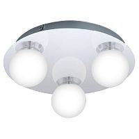 94629 Светодиодный настен.-потол. светильник MOSIANO, 3х 3,3W (LED), IP44, Ø290, хром/опаловое стекл